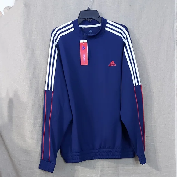 Adidas usa golf pullow sweaters size X-Large color blue Long sleeves  crewneck - Picture 9 of 16